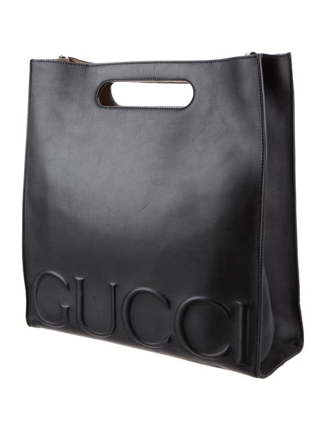 black gucci ghost tote|Gucci tote with zipper.